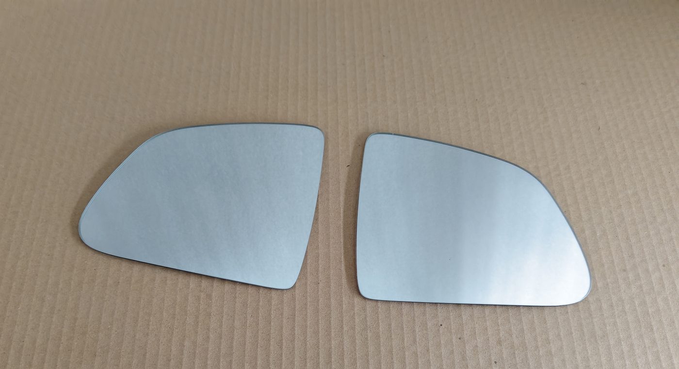Tesla replacement mirror glass, flat and convex pair